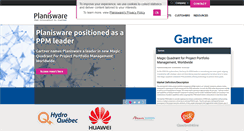 Desktop Screenshot of planisware.com